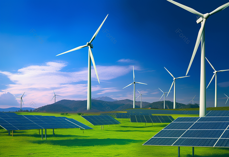 在自然景观中生产可再绿色能源是友好型工业,高清,摄影图,摄影图片,图片大全,摄影图免费下载